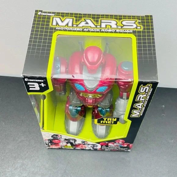 M.A.R.S. Motorized 7" Cybotronix Attack Robo Squad ~ Red Revo Robot (#8831) - Picture 5 of 10